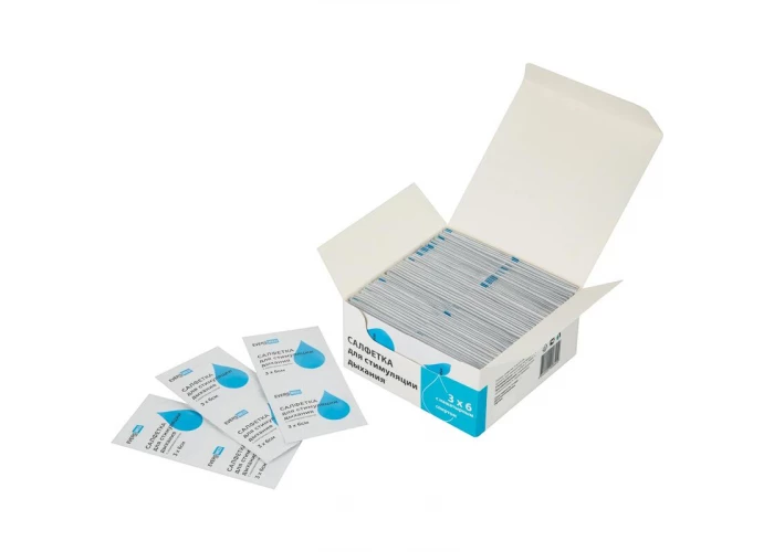 Салфетка с нашатырём 3 х 6 см для стимуляции дыхания, № 150