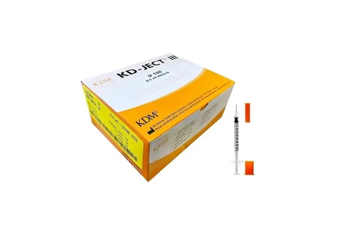 Шприц инъекц. 3-х комп. однор. KD-JECT u-100 0,5мл 0,30*8мм 100 инсулиновый, Германия