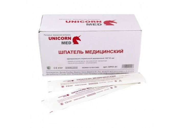 Шпатель деревянный нестерильный UM № 100, Китай