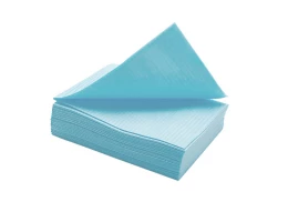 Нагрудник стом. ( салфетка ламинированная 33*45) голубая № 500