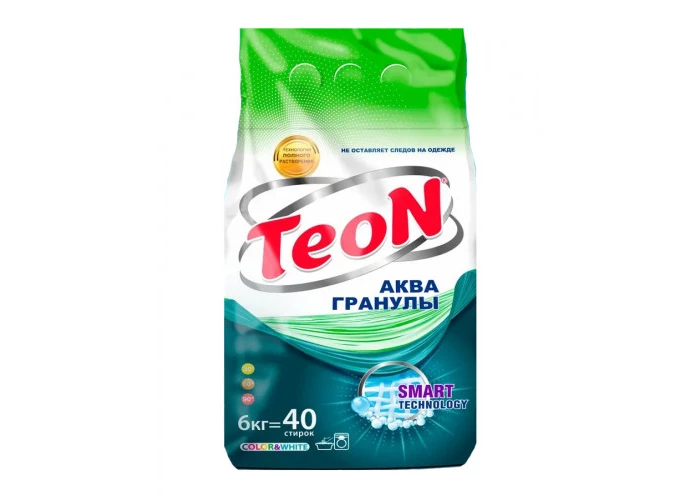 Порошок стиральный Аква гранулы Teon 6 кг