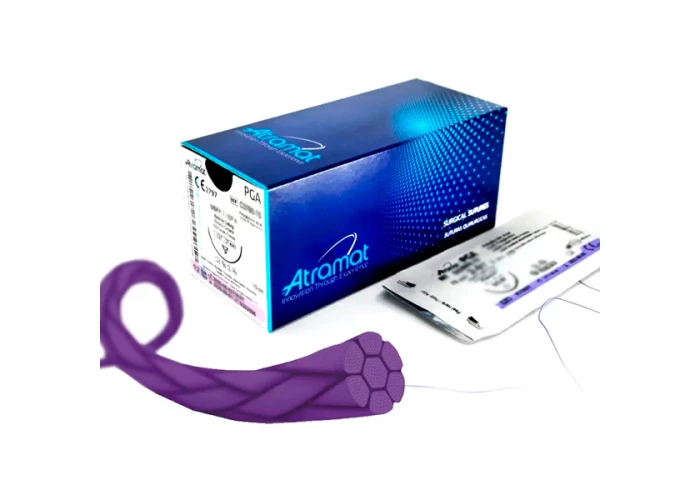 PGA 3-0, колющая, 20мм, 1/2, 75 см Шовные материалы ATRAMAT (R2093-75)