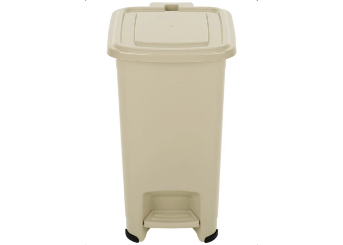 Контейнер для мусора 15 л 31х23,5х39,5 см ELCASA Слим, бежевый, с педалью, с ведром,пластик