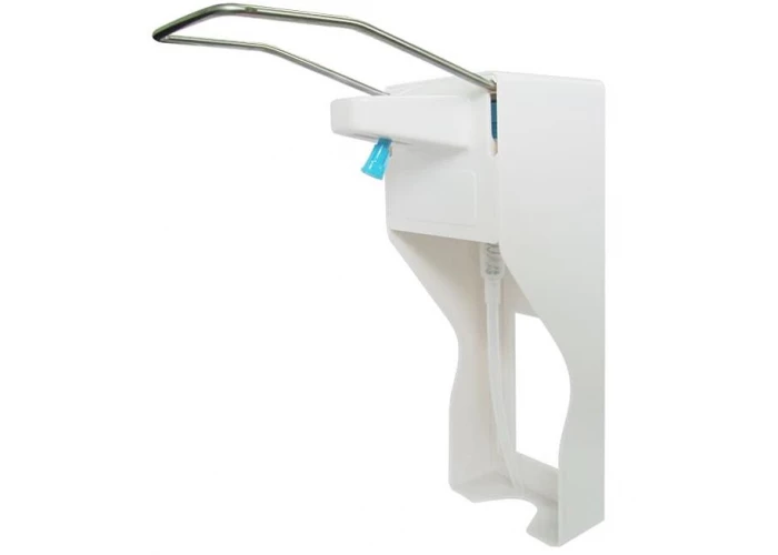 Дозатор локтевой А-265S пластиковый с металлическим рычагом. 1 000 мл. С распылителем