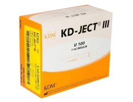 Шприц инъекц. 3-х комп. однор. KD-JECT u-100 1мл 0,30*8мм 100 инсулиновый, Германия