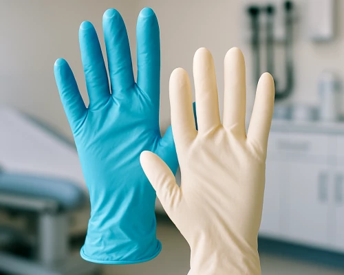 Разница между нитриловыми и латексными перчатками