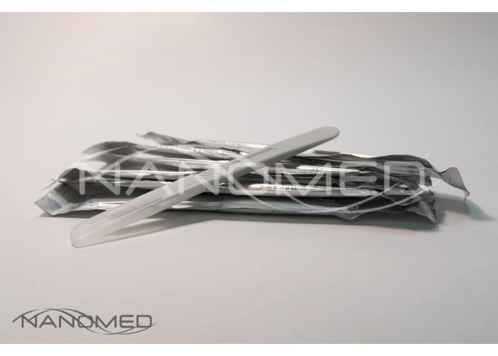 Скальпель Ensent, Стерильный, Одноразовый из углеродистой стали, Размер 15, № 10