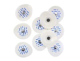 Электроды одноразовые для ЭКГ с кнопочным коннектором твердогелевые длительного мониторинга MEDICA MSGLT-05MGRT 40 х 36 мм, № 50