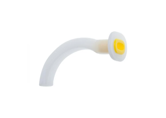 Воздуховод полимерный однрозовый стерильный № 4 ( 90 мм. желтый ) Plasti-med
