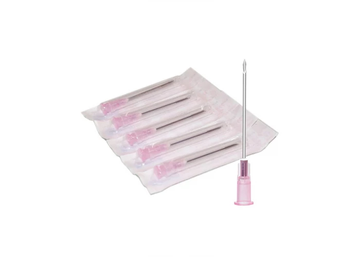Игла инъекционная 18G 1.2*40 розовая 100 шт. уп. Китай
