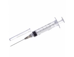 Шприц инъекционный одноразовый Luer Lock 5 мл с иглой 0.7 x 40 мм (22Gх1 1/4"), № 100