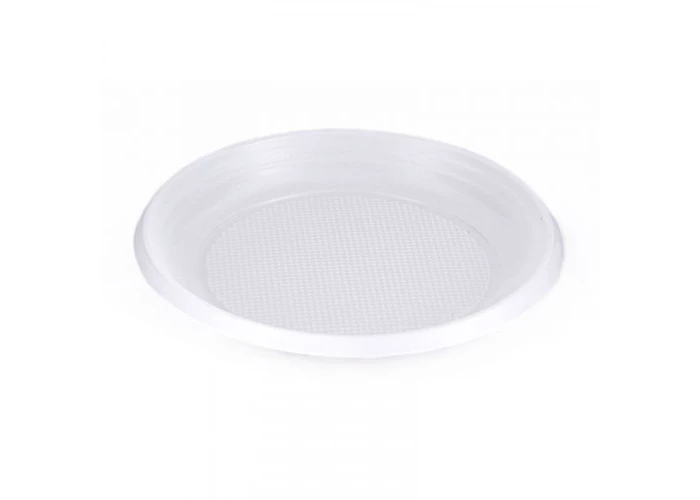 Тарелка одноразовая десертная 165мм белая 100 шт.уп.