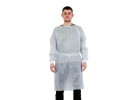 Халат нестерильный хирургический, рукава манжете, плотность 25 г/м2, длина 110 см, № 10