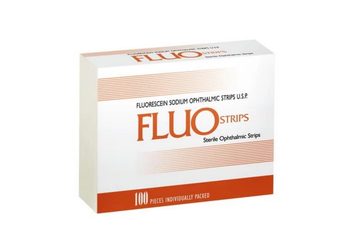 Офтальмологические полоски Fluo Strips 100 шт. уп., Индия
