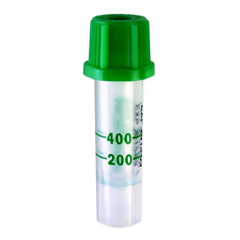Пробирка Li-Heparin 250-500 мкл c капилляром шт (упак 100 шт)
