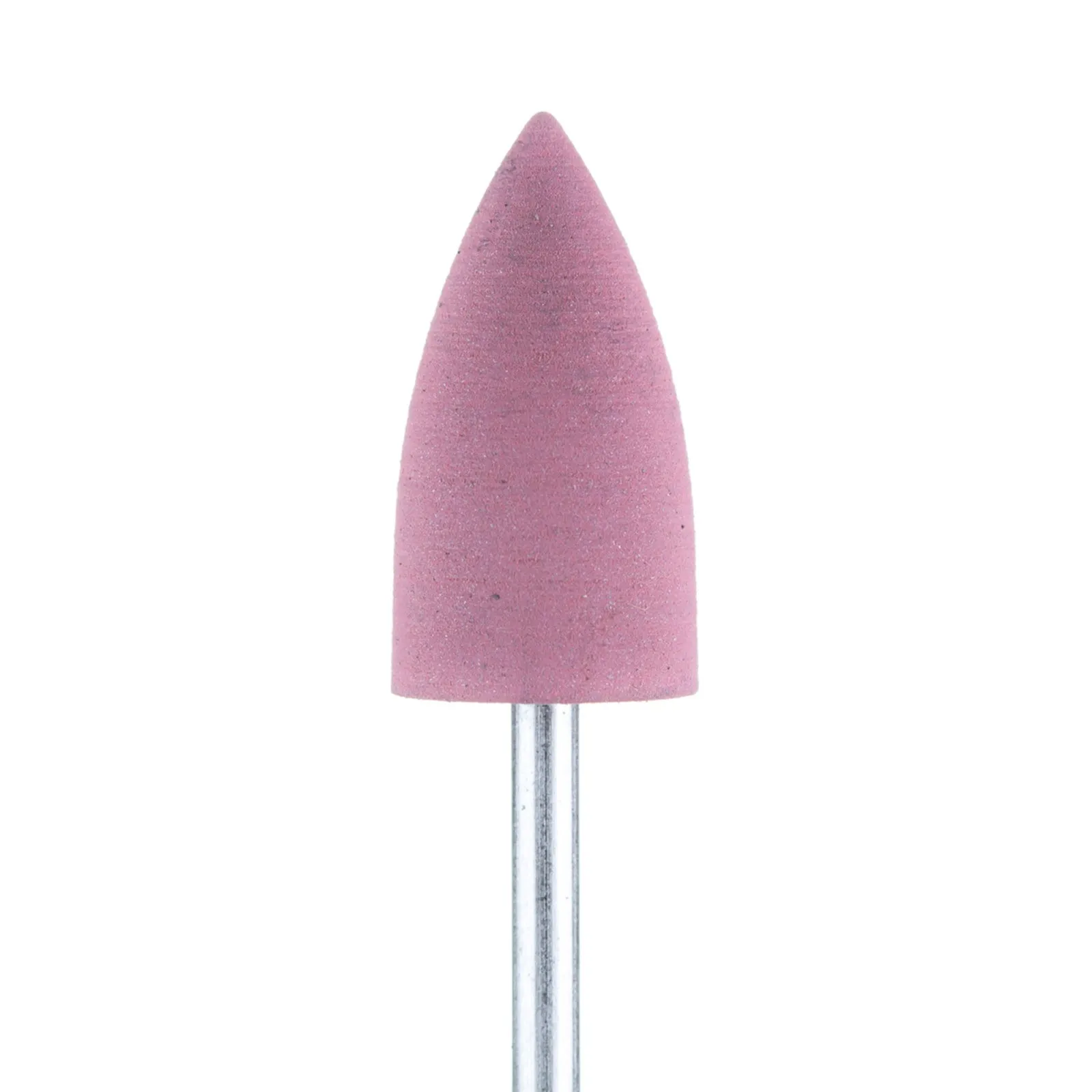 Полировщик большой острый конус розовый (диаметр 10 мм)