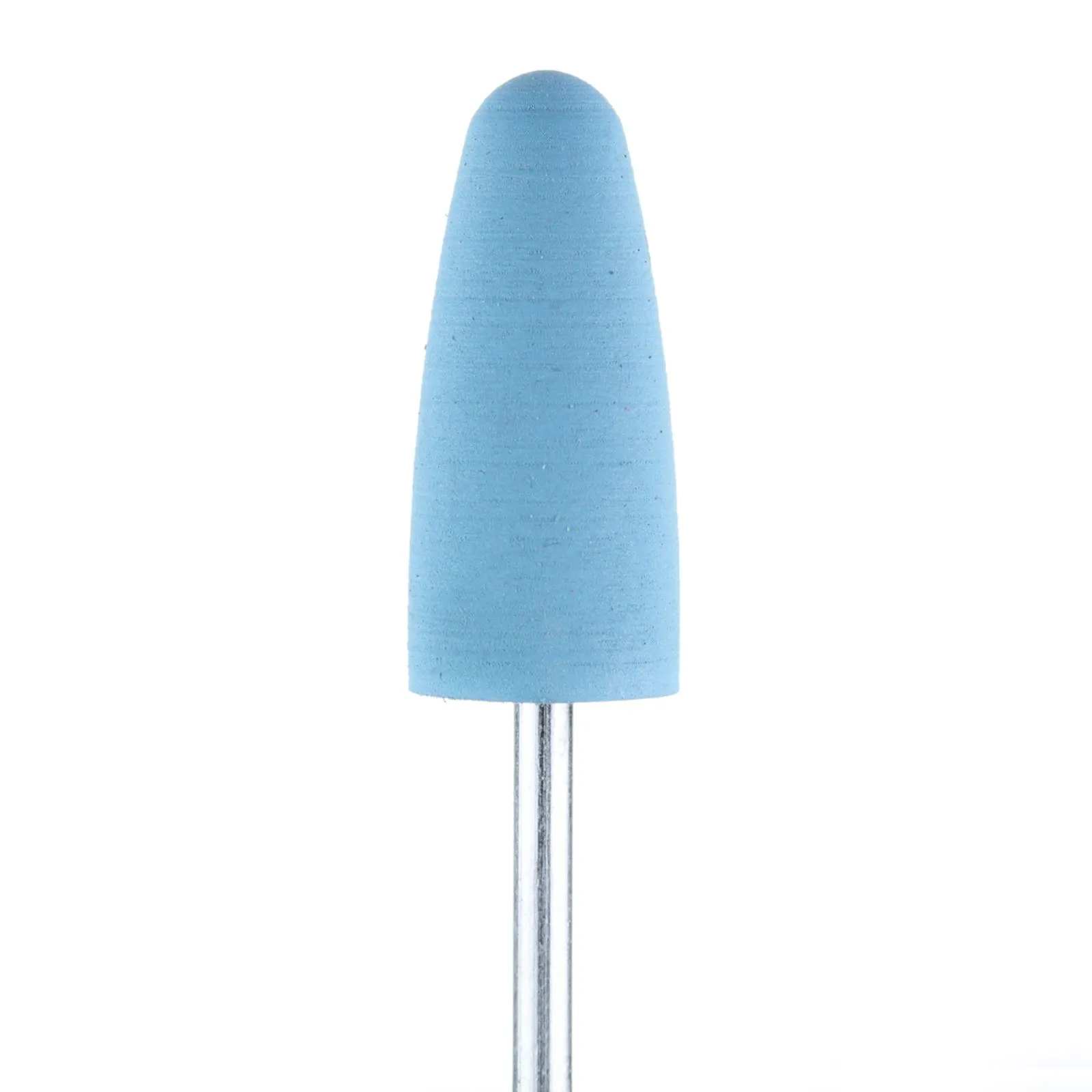 Полировщик большой закругленный конус силиконовый голубой (диаметр 10 мм)