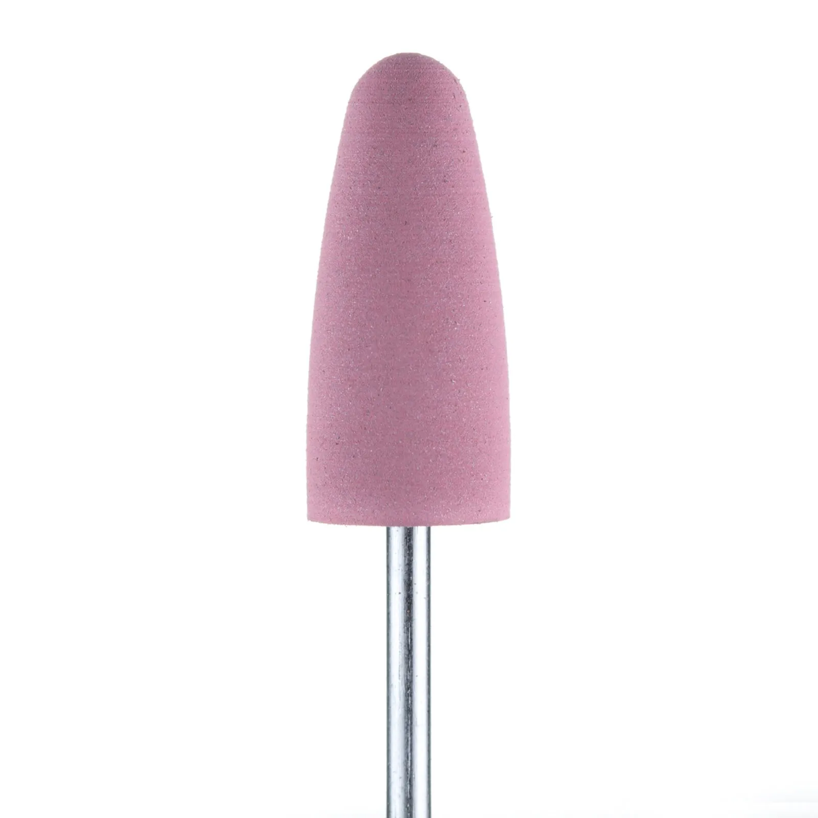 Полировщик большой закругленный конус силиконовый розовый (диаметр 10 мм)