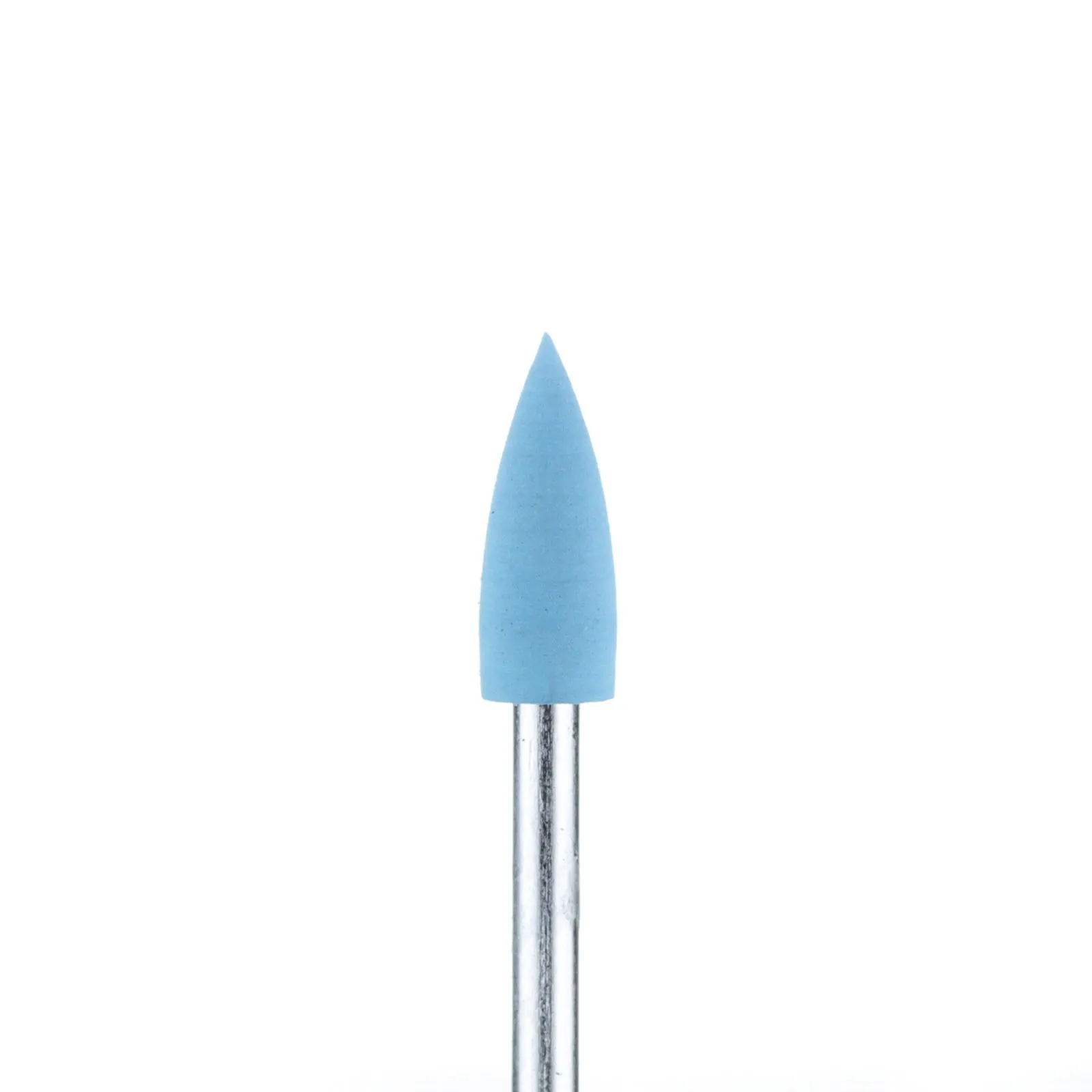 Полировщик очень маленький острый конус силиконовый голубой (диаметр 5 мм)