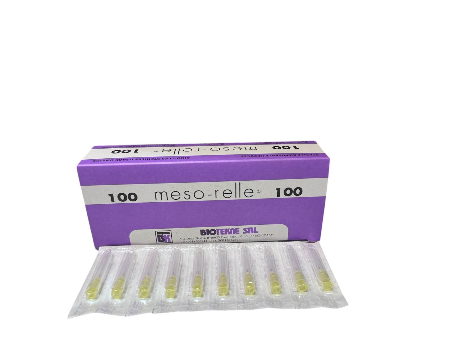 Игла Meso-relle 0,3*4мм 30G №100